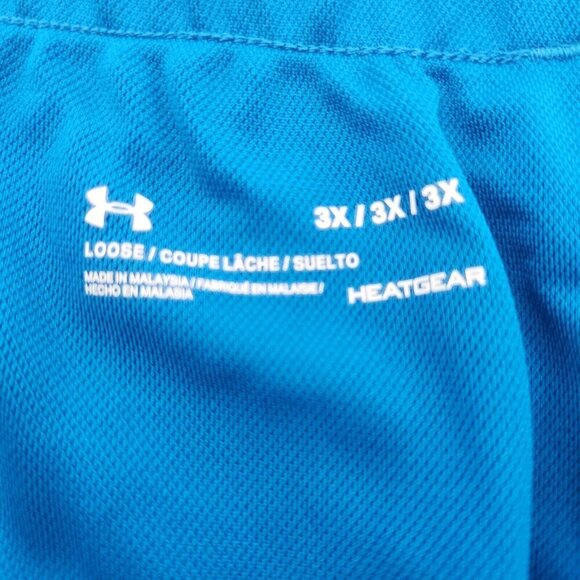 Under Armour Loose Heatgear Womens Size 3X Blue Elastic Waist Athletic Shorts - Picture 3 of 6